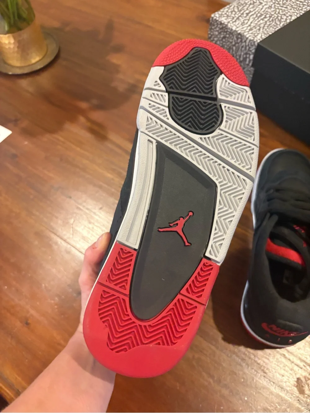 JORDAN 4 RM - MENS - Size 9.5. NEVER WORN (too small). Original box.